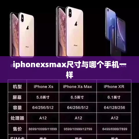iphonexsmax尺寸与哪个手机一样