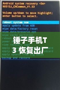 锤子手机T3 恢复出厂设置