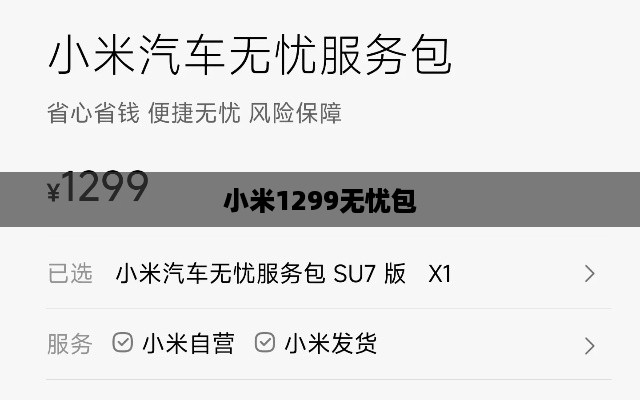 小米1299无忧包
