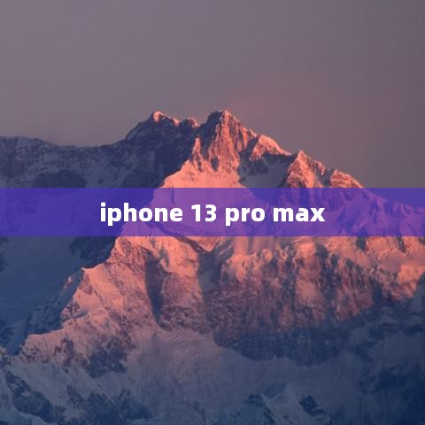 iphone 13 pro max
