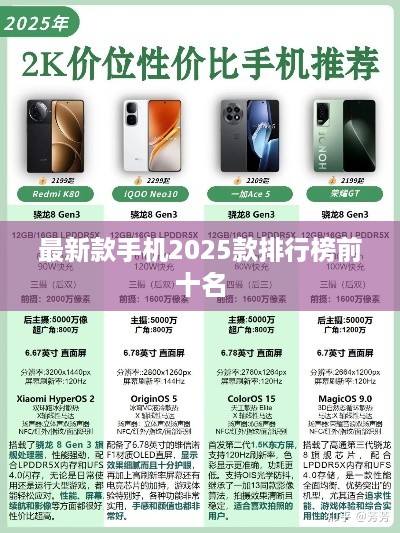 最新款手机2025款排行榜前十名