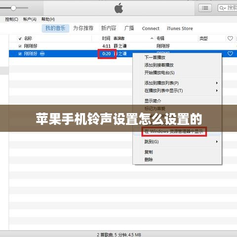 苹果手机铃声设置怎么设置的