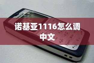 诺基亚1116怎么调中文