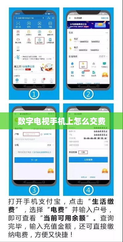 数字电视手机上怎么交费