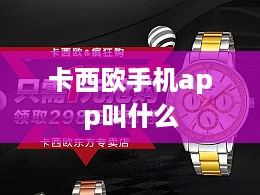 卡西欧手机app叫什么