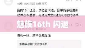 魅族16th 闪退