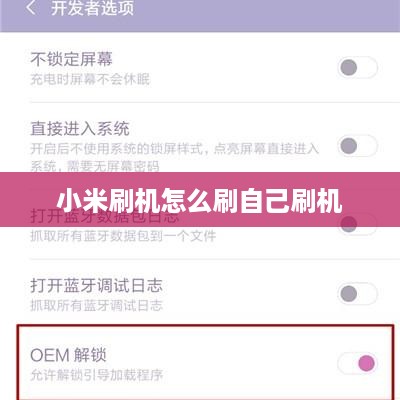 小米刷机怎么刷自己刷机