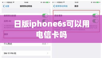 日版iphone6s可以用电信卡吗