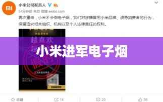 小米进军电子烟