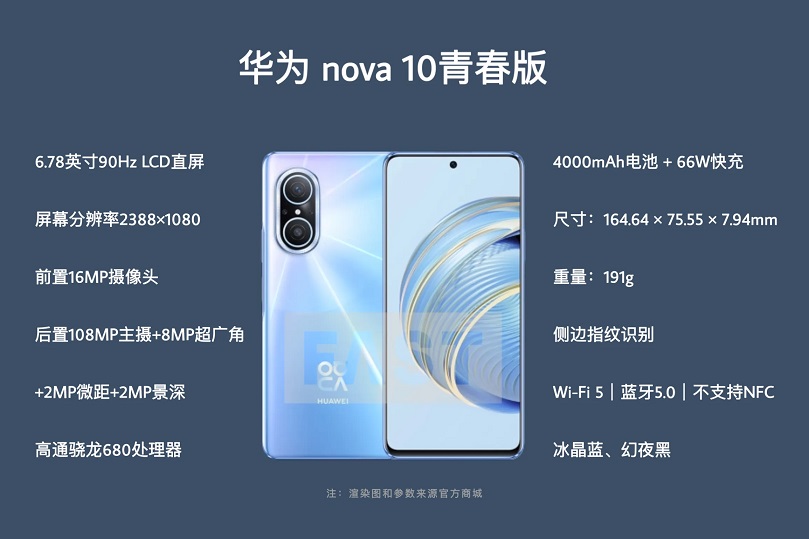 华为Nova10青春版多少钱 什么时候上市？  第2张