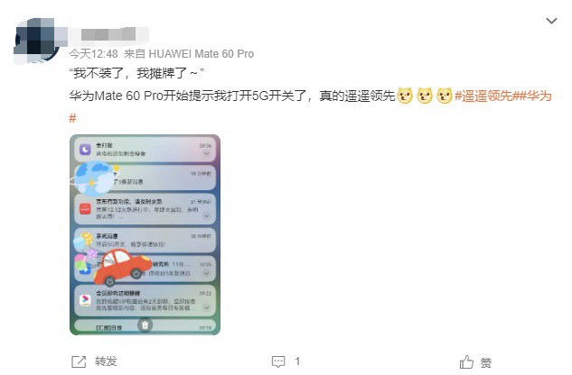 华为Mate60提示打开5G开关，华为摊牌了？  第7张
