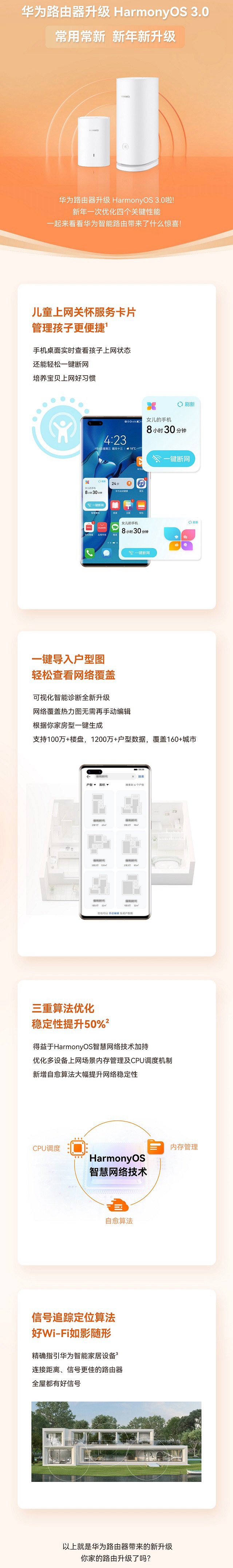 华为路由器可以升级HarmonyOS 3.0了，四大性能升级  第1张