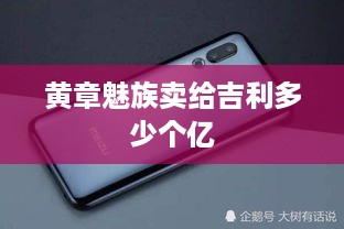 黄章魅族卖给吉利多少个亿