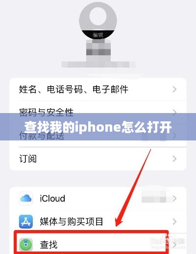查找我的iphone怎么打开