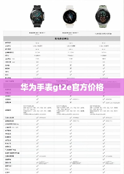 华为手表gt2e官方价格