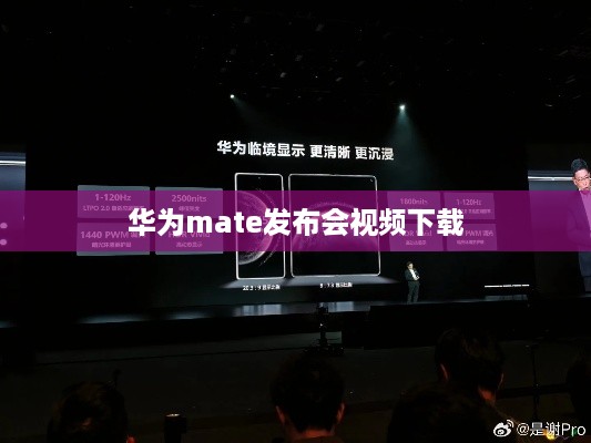 华为mate发布会视频下载