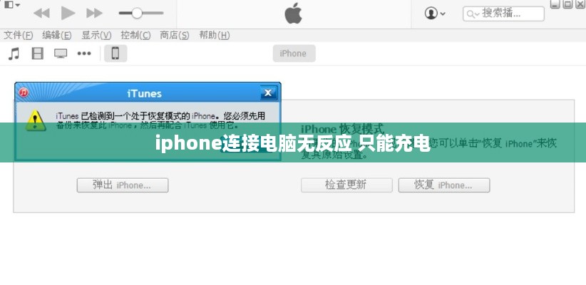 iphone连接电脑无反应 只能充电