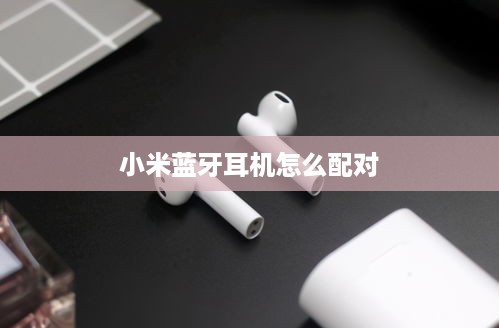 小米蓝牙耳机怎么配对