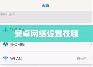 安卓网络设置在哪
