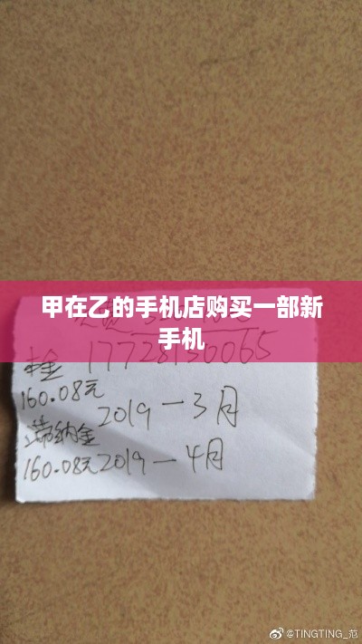 甲在乙的手机店购买一部新手机