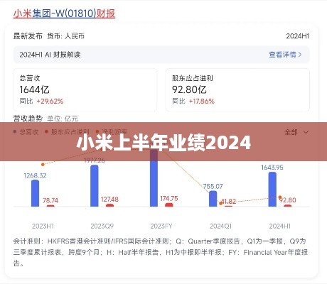 小米上半年业绩2024  第1张