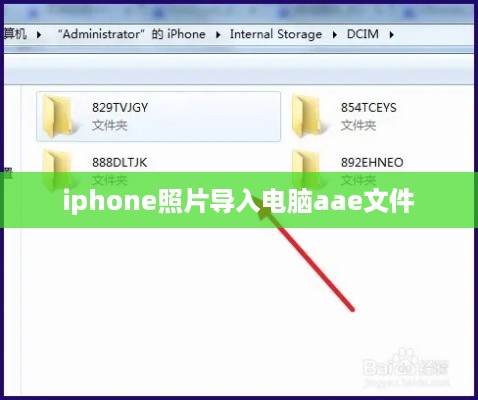 iphone照片导入电脑aae文件