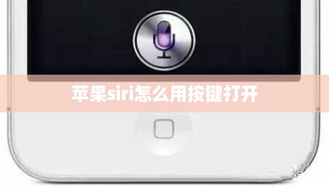 苹果siri怎么用按键打开  第1张