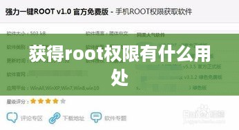 获得root权限有什么用处