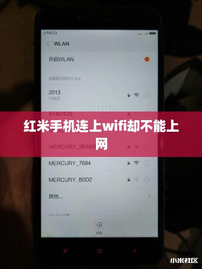 红米手机连上wifi却不能上网
