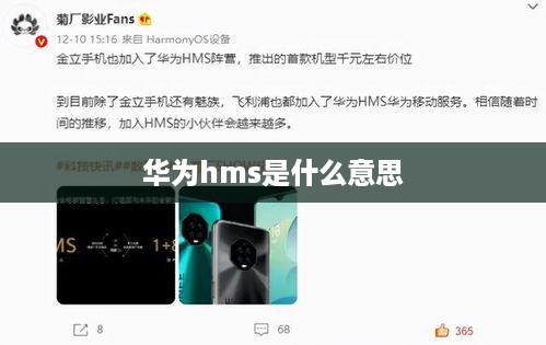 华为hms是什么意思