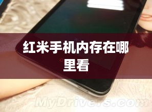 红米手机内存在哪里看