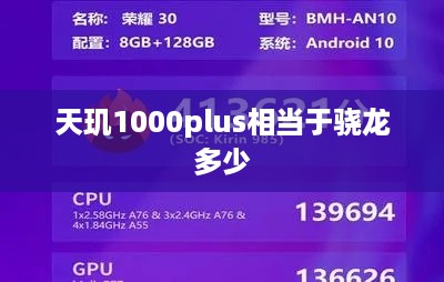 天玑1000plus相当于骁龙多少