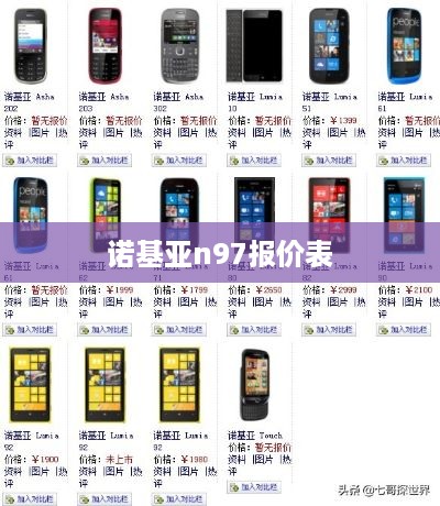 诺基亚n97报价表