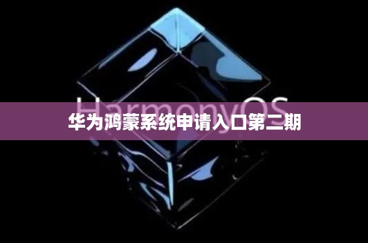 华为鸿蒙系统申请入口第二期