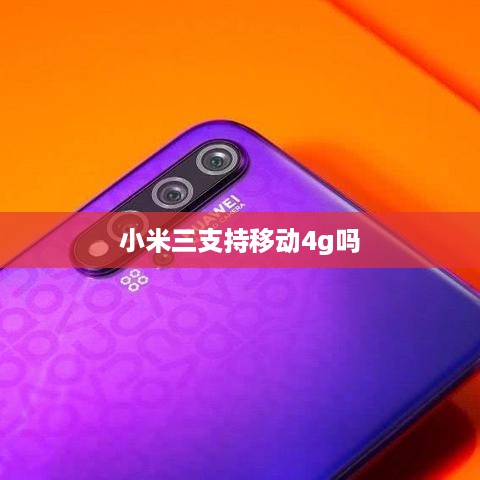 小米三支持移动4g吗