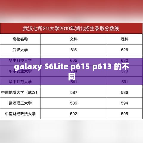galaxy S6Lite p615 p613 的不同