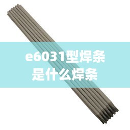 e6031型焊条是什么焊条
