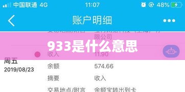933是什么意思
