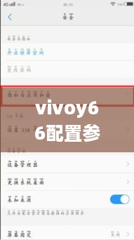 vivoy66配置参数