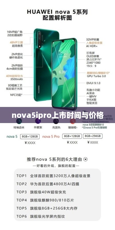 nova5ipro上市时间与价格
