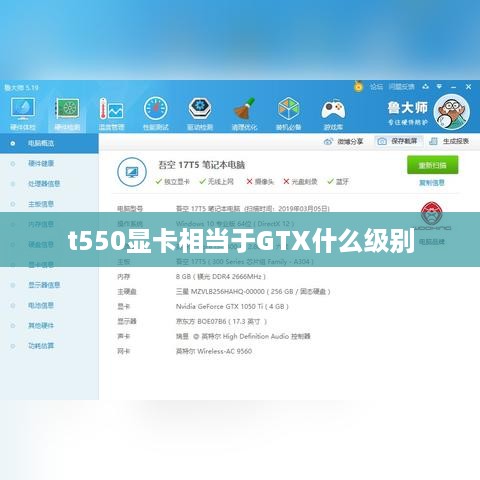 t550显卡相当于GTX什么级别