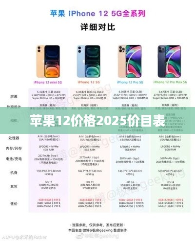 苹果12价格2025价目表
