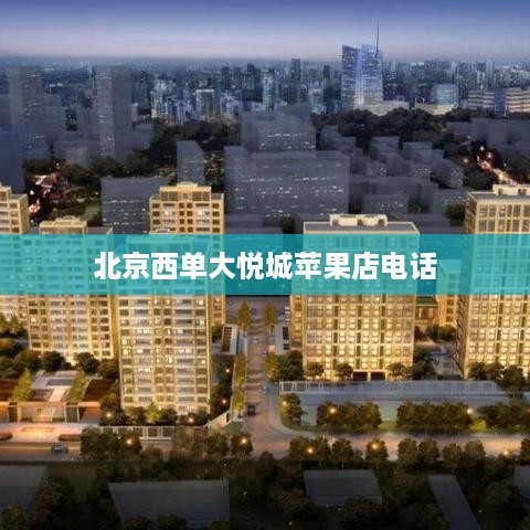 北京西单大悦城苹果店电话