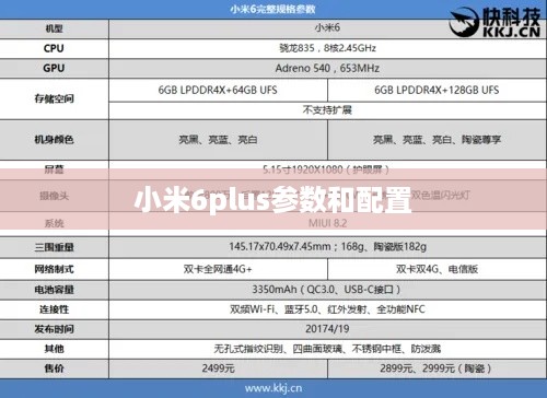 小米6plus参数和配置