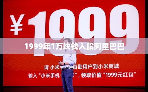 1999年入股阿里巴巴，万元投资的智慧决策