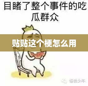 贴贴这个梗的使用方法