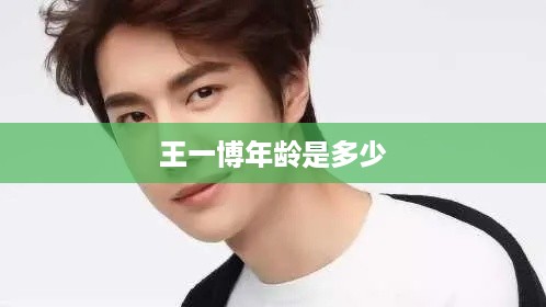 王一博的年龄是二十多岁。