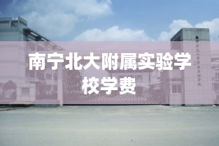 南宁北大附属实验学校学费标准及详情