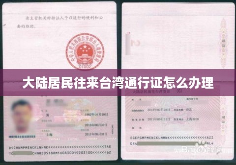 大陆居民往来台湾通行证的办理流程