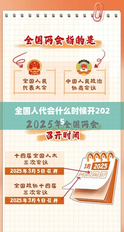 全国人代会2025年召开时间待定。，全国人代会通常由国家主席根据全国人民代表大会常务委员会的决定，在每年的一定时间召开。具体时间会提前公布，您可以关注官方公告以获取最新信息。  第1张